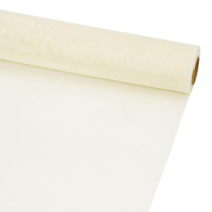 Jute-Sackleinen künstlich 48cm x 4,5m, Vanille