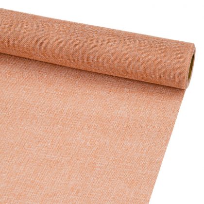 Jute-Sackleinen künstlich 48cm x 4,5m, Dunkles Puderrosa