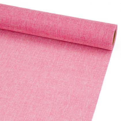 Jute-Sackleinen künstlich 48cm x 4,5m, Rosa