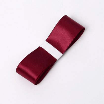 Satinband Premium 2,5cm x 41m, Weinrot
