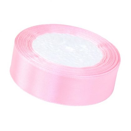 Satinband 2,5cm x 22m, Rosa