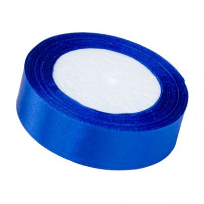 Satinband 2,5cm x 22m, Blau