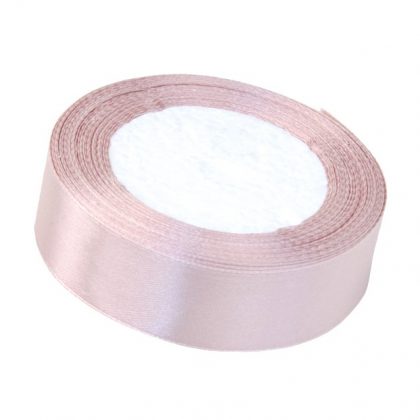 Satinband 2,5cm x 22m, Vintage Puder