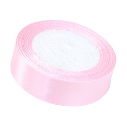 Satinband 2,5cm x 22m, Hellrosa