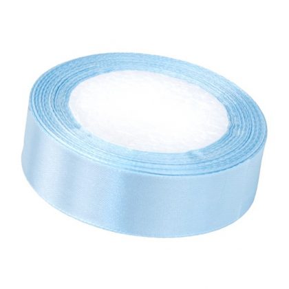 Satinband 2,5cm x 22m, Himmelblau