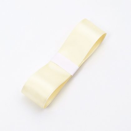 Satinband Premium 2,5cm x 41m, Cremefarben