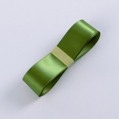 Satinband Premium 2,5cm x 41m, Armeegrün