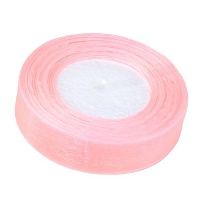 Organzaband 2,5cm x 45m, Pfirsich