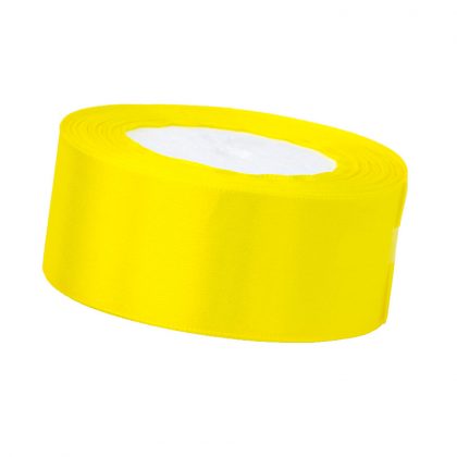 Satinband 3,8cm x 22m, Gelb