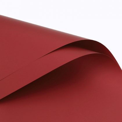 Blumenfolie matt in Blättern 57cm x 57cm, Rot