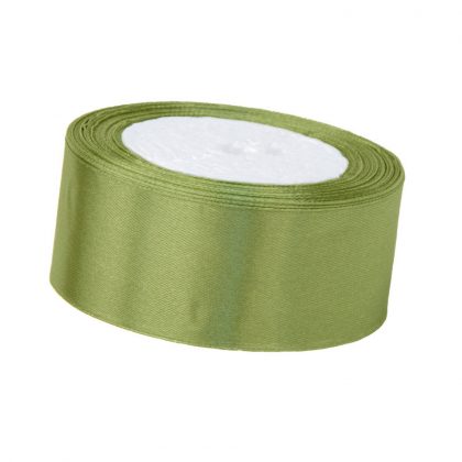 Satinband 3,8cm x 22m, Olivgrün