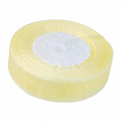 Organzaband 2,5cm x 45m, Elfenbein