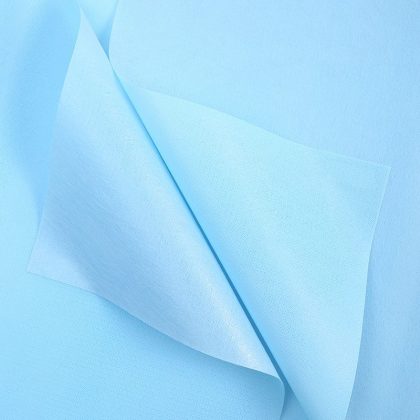 Blumenfolie Kano in Blättern 60cm x 60cm, Hellblau
