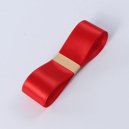 Satinband Premium 2,5cm x 41m, Rot